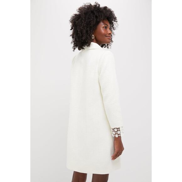 POMANDER PLACE Cream Tweed Nava Dress Size XS NWT Retail $168 Tuckernuck - Picture 2 of 8